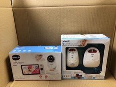 QUANTITY OF BABY & TODDLER ITEMS TO INCLUDE VTECH VM818HD BABY MONITOR WITH CAMERA,HD NO-GLARE NIGHT VISION,VIDEO BABY MONITOR WITH 5'' 720P HD DISPLAY,NIGHT LIGHT,110°WIDE-ANGLE VIEW,TRUE-COLOUR DAY