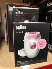 QUANTITY OF  ITEMS TO INCLUDE BRAUN SILK-ÉPIL 3 EPILATOR SE3-031: LOCATION - K