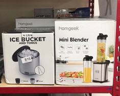 QUANTITY OF ITEMS TO INCLUDE 4 LITRE ICE BUCKET: LOCATION - K