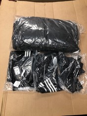 QUANTITY OF CLOTHING & APPAREL ITEMS TO INCLUDE ADIDAS HS3548 TIRO 23L 3/4 PANT SHORTS MEN'S BLACK L: LOCATION - K