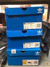 QUANTITY OF CLOTHING & APPAREL ITEMS TO INCLUDE ADIDAS ADIDAS CONTINENTAL 80 G27707, MEN'S LOW-TOP SNEAKERS, BLACK (BLACK G27707), 7 UK (40 2/3 EU): LOCATION - K