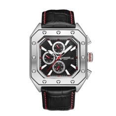 GAMAGES OF LONDON LIMITED EDITION HAND ASSEMBLED REPUBLIC AUTOMATIC BLACK WATCH SKU:GA1581 RRP £710: LOCATION - A