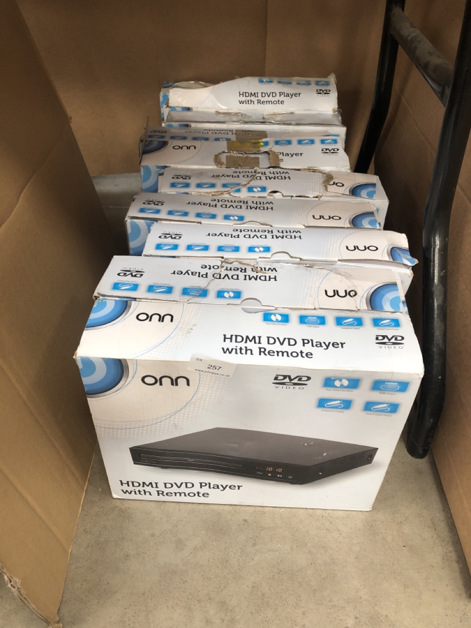 10 X ONN HDMI DVD PLAYER WITH REMOTE: LOCATION - RIGHT REAR TABLES(COLLECTION OR OPTIONAL DELIVERY AVAILABLE)