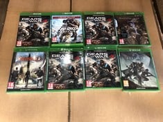 QUANTITY OF ASSORTED XBOX GAMES TO INCLUDE GEARS OF WAR 4 ID MAY BE REQUIRED - COLLECTION ONLY - LOCATION RIGHT RACK