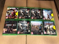 QUANTITY OF ASSORTED XBOX GAMES TO INCLUDE GEARS OF WAR 4 SEALED ID MAY BE REQUIRED - COLLECTION ONLY - LOCATION RIGHT RACK