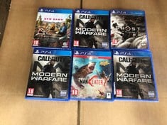 QUANTITY OF ASSORTED PS4 GAMES TO INCLUDE CALL OF DUTY MODERN WARFARE ID MAY BE REQUIRED - COLLECTION ONLY - LOCATION RIGHT RACK