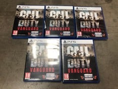 5 X CALL OF DUTY VANGUARD PS5 EDITION ID MAY BE REQUIRED - COLLECTION ONLY - LOCATION RIGHT RACK