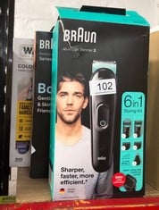 QUANTITY OF HEALTH & BEAUTY ITEMS TO INCLUDE BRAUN 6-IN-1 ALL-IN-ONE SERIES 3, MALE GROOMING KIT WITH BEARD TRIMMER, HAIR CLIPPERS & PRECISION TRIMMER, 5 ATTACHMENTS, GIFTS FOR MEN, UK 2 PIN PLUG, MG