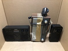 QUANTITY OF TV & AUDIO ITEMS TO INCLUDE ONN CD BOOMBOX: LOCATION - A