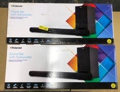 2 X POLAROID SOUNDBAR WITH SUBWOOFER: LOCATION - B