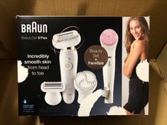 QUANTITY OF HEALTH & BEAUTY ITEMS TO INCLUDE BRAUN SILK-ÉPIL 9 FLEX BEAUTY SET EPILATOR WITH FLEXIBLE HEAD FOR EASIER HAIR REMOVAL, ELECTRIC SHAVER & TRIMMER, FACESPA, PRESSURE GUIDE, WET & DRY, UK 2