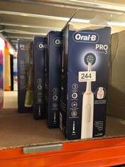 QUANTITY OF HEALTH & BEAUTY ITEMS TO INCLUDE ORAL-B PRO 1 ELECTRIC TOOTHBRUSHES FOR ADULTS WITH 3D CLEANING, 1 TOOTHBRUSH HEAD, GUM PRESSURE CONTROL, 2 PIN UK PLUG, BLUE: LOCATION - B