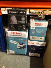 QUANTITY OF KITCHEN & APPLIANCES ITEMS TO INCLUDE TEFAL STEAM IRON, 190G STEAM BOOST, 2600W, CERAMIC SOLEPLATE, FV2869, EXPRESS STEAM / WHITE & RUBY RED: LOCATION - B