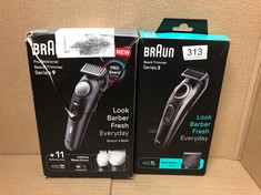 QUANTITY OF HEALTH & BEAUTY ITEMS TO INCLUDE BRAUN BEARD TRIMMER SERIES 3 3410, ELECTRIC BEARD TRIMMER FOR MEN, INCL. ULTRA-SHARP BLADE, 40 LENGTH SETTINGS, STYLING TOOLS, RECHARGEABLE 50-MIN CORDLES