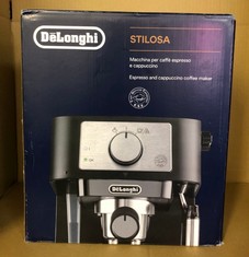 DE'LONGHI MANUAL COFFEE MACHINE STILOSA EC260.CR, 15 BAR PRESSURE, CAPPUCCINO SYSTEM, AUTOMATIC SWITCH-OFF, COMPATIBLE WITH ESE PODS, 2 LEVEL TRAY, CAPACITY 1L CREAM.: LOCATION - C