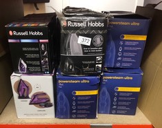 QUANTITY OF KITCHEN & APPLIANCES ITEMS TO INCLUDE RUSSELL HOBBS SUPREME STEAM IRON, POWERFUL VERTICAL STEAM FUNCTION, NON-STICK STAINLESS STEEL SOLEPLATE, EASY FILL 300ML WATER TANK, 110G STEAM SHOT,