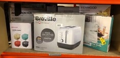 QUANTITY OF KITCHEN & APPLIANCES ITEMS TO INCLUDE BREVILLE EDGE DEEP CHASSIS 2-SLICE TOASTER | TOASTS ALL THE WAY TO THE TOP | BRUSHED STAINLESS STEEL [VTT 981]: LOCATION - C