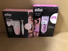 BRAUN SILK&SOFT 5100 LADY SHAVER + BRAUN SILK EPIL 5 : LOCATION - D