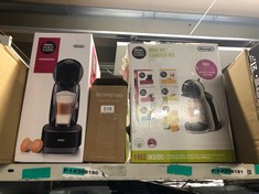 QUANTITY OF KITCHEN & APPLIANCES ITEMS TO INCLUDE DE'LONGHI NESCAFÉ DOLCE GUSTO MINI ME, SINGLE SERVE CAPSULE COFFEE MACHINE STARTER KIT, INCLUDING 6 BOXES OF COFFEE PODS, EDG155.BG, 230 MILLILITERS,