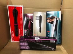 QUANTITY OF HEALTH & BEAUTY ITEMS TO INCLUDE WAHL PENCIL STRAIGHTENER, PENCIL THIN PLATE STRAIGHTENER, STRAIGHTENERS FOR SHORT HAIR STYLES, STYLING TOOLS, HAIR STRAIGHTENING TOOLS, FAST HEATING, STRA