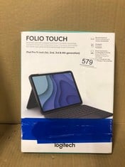 1 X LOGITECH FOLIO TOUCH IPAD PRO 11-INCH(1ST, 2ND, 3RD, 4TH GEN - 2018, 2020, 2021, 2022)KEYBOARD CASE - BACKLIT KEYBOARD, TRACKPAD, SMART CONNECTOR, QWERTY UK ENGLISH LAYOUT - GREY.: LOCATION - D