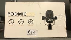 RØDE PODMIC USB VERSATILE DYNAMIC BROADCAST MICROPHONE WITH XLR AND USB CONNECTIVITY FOR PODCASTING, STREAMING, GAMING, MUSIC CREATION AND CONTENT CREATION.: LOCATION - A