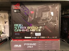 ASUS ROG STRIX B550-F GAMING WIFI II AMD AM4 (3RD GEN RYZEN) ATX GAMING MOTHERBOARD (PCIE 4.0,WIFI 6E, 2.5GB LAN, BIOS FLASHBACK, HDMI 2.1, ADDRESSABLE GEN 2 RGB HEADER AND AURA SYNC) + ASUS PRIME Z7