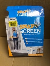 QUANTITY OF ITEMS TO INCLUDE SNAP SCREEN FOR DOORS TO KEEP MOTHS AND FLIES OUT,DIMENSIONS ARE 100CM X 200CM: LOCATION - A