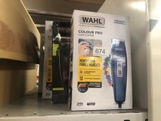 QUANTITY OF HEALTH & BEAUTY ITEMS TO INCLUDE WAHL COLOUR PRO CORDED CLIPPER, HEAD SHAVER, MEN'S HAIR CLIPPERS, COLOUR CODED GUIDES, FAMILY AT HOME HAIRCUTTING: LOCATION - E