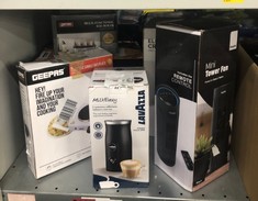 QUANTITY OF KITCHEN & APPLIANCES ITEMS TO INCLUDE LAVAZZA A MODO MIO MILK EASY FROTHER, FOR MILK-BASED RECIPE, BLACK: LOCATION - E