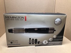 REMINGTON BLOW DRY & STYLE AIR STYLER - FOR MID-LONG LENGTH HAIR (4 ATTACHMENTS, 38MM & 50MM BRISTLE BRUSH, FIRM PADDLE BRUSH, CONCENTRATOR, 2 HEAT & 2 SPEED SETTINGS, SWIVEL CORD, 1000W) AS7500: LOC