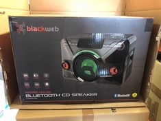 2X BLACKWEB POWERHOUSE BLUETOOTH CD SPEAKERS WITH REAR BASS PORT: LOCATION - F