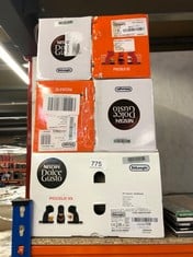 QUANTITY OF KITCHEN & APPLIANCES ITEMS TO INCLUDE NESCAFÉ DOLCE GUSTO DELONGHI PICCOLO XS POD CAPSULE COFFEE MACHINE, ESPRESSO, CAPPUCCINO AND MORE, EDG210.R,0.8 LITERS, RED AND BLACK EDG 210.R: LOCA