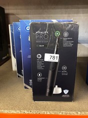 QUANTITY OF HEALTH & BEAUTY ITEMS TO INCLUDE ORAL-B VITALITY PRO ELECTRIC TOOTHBRUSHES FOR ADULTS, FOR HIM / HER, 1 HANDLE, 2 TOOTHBRUSH HEADS, 3 BRUSHING MODES INCLUDING SENSITIVE PLUS, 2 PIN UK PLU