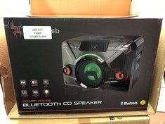 2X BLACKWEB POWERHOUSE BLUETOOTH CD SPEAKERS WITH REAR BASS PORT: LOCATION - F