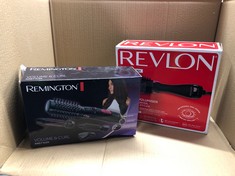 QUANTITY OF HEALTH & BEAUTY ITEMS TO INCLUDE 1 X REMINGTON AS7051 VOLUME AND CURL AIR STYLER, BLACK/ PINK: LOCATION - F