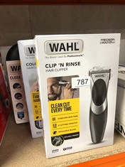 QUANTITY OF HEALTH & BEAUTY ITEMS TO INCLUDE WAHL CLIP ‘N RINSE CORD/CORDLESS HAIR CLIPPER, RECHARGEABLE CLIPPER, HAIR CLIPPERS FOR MEN, HEAD SHAVER, MEN'S HAIR CLIPPER KIT, MALE GROOMING SET, CORDED