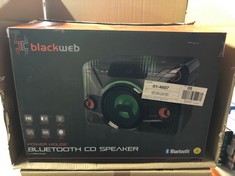 2X BLACKWEB POWERHOUSE BLUETOOTH CD SPEAKERS WITH REAR BASS PORT: LOCATION - F