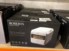 3 X ROBERTS SOUND 48 DAB/DAB+/FM STEREO CLOCK RADIO WITH CD, BLUETOOTH, USB PLAYBACK/CHARGING: LOCATION - F