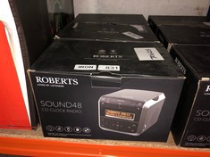 3 X ROBERTS SOUND 48 DAB/DAB+/FM STEREO CLOCK RADIO WITH CD, BLUETOOTH, USB PLAYBACK/CHARGING: LOCATION - F