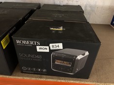 3 X ROBERTS SOUND 48 DAB/DAB+/FM STEREO CLOCK RADIO WITH CD, BLUETOOTH, USB PLAYBACK/CHARGING: LOCATION - F