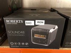 3 X ROBERTS SOUND 48 DAB/DAB+/FM STEREO CLOCK RADIO WITH CD, BLUETOOTH, USB PLAYBACK/CHARGING: LOCATION - F