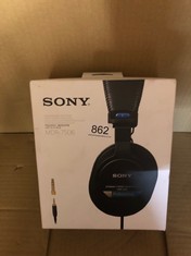 SONY MDR7506 EARPHONE/HEADPHONES WITH HEADBAND STAGE/STUDIO WIRED BLACK.: LOCATION - G