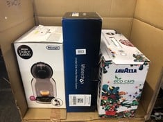 QUANTITY OF KITCHEN & APPLIANCES ITEMS TO INCLUDE NESCAFÉ DOLCE GUSTO DELONGHI PICCOLO XS POD CAPSULE COFFEE MACHINE, ESPRESSO, CAPPUCCINO AND MORE, EDG210.R,0.8 LITERS, RED AND BLACK EDG 210.R: LOCA