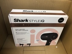 SHARK STYLE IQ HAIR DRYER & STYLER 2-IN-1 WITH CONCENTRATOR & CURL-DEFINING DIFFUSER, IONIC, FAST DRYING, NO HEAT DAMAGE, COOL SHOT, AUTO HEAT & AIRFLOW SETTINGS, BLACK/ROSE GOLD HD110UK.: LOCATION -