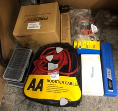 QUANTITY OF TOOLS & HOME IMPROVEMENT ITEMS TO INCLUDE AA CAR BATTERY BOOSTER CABLES WITH 3M LENGTH AND FULLY INSULATED CLAMPS: LOCATION - G