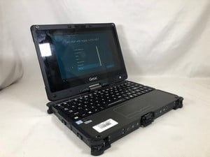 GETAC V110G3 256GB STORAGE LAPTOP INTEL CORE I5-6200, 16GB RAM,: LOCATION - A RACK