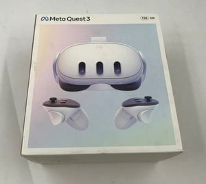 META QUEST 3 128GB V.R HEADSET (RRP - £479) MODEL NO S3A: LOCATION - A RACK