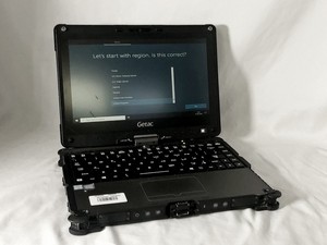 GETAC V110G3 256GB LAPTOP INTEL CORE I5-6200U @ 2.30GHZ, 8GB RAM, 11.6" SCREEN: LOCATION - END OF B RACK