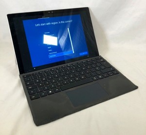 MICROSOFT SURFACE PRO 4 128GB LAPTOP INTEL CORE I5-6300U, 4GB RAM,: LOCATION - END OF B RACK